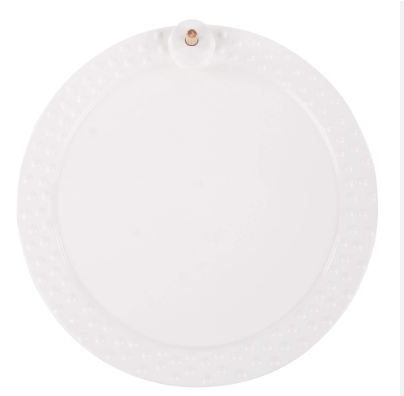 White Round Platter