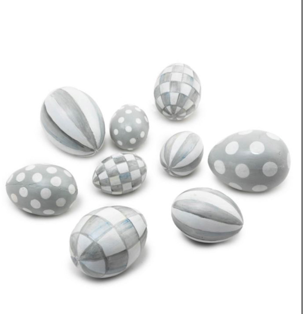 Sterling eggs set of 9
