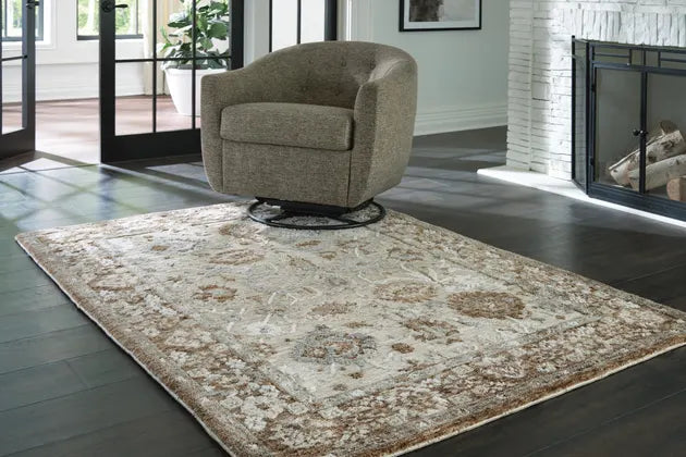 traditional take on florals, made for today’s home. This memory foam rug showcases a classic botanical design, machine woven in assorted neutrals. A built-in memory foam pad keeps things comfortable underfoot, resulting in a beautiful blend of style and f