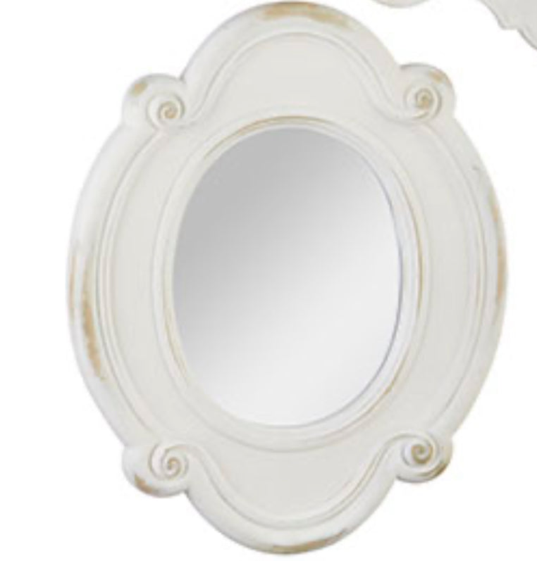 Distressed vintage mirror