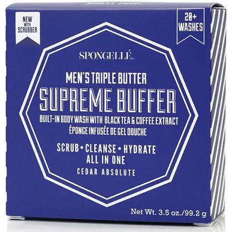 Men’s spongelle super buffer with black scrubber