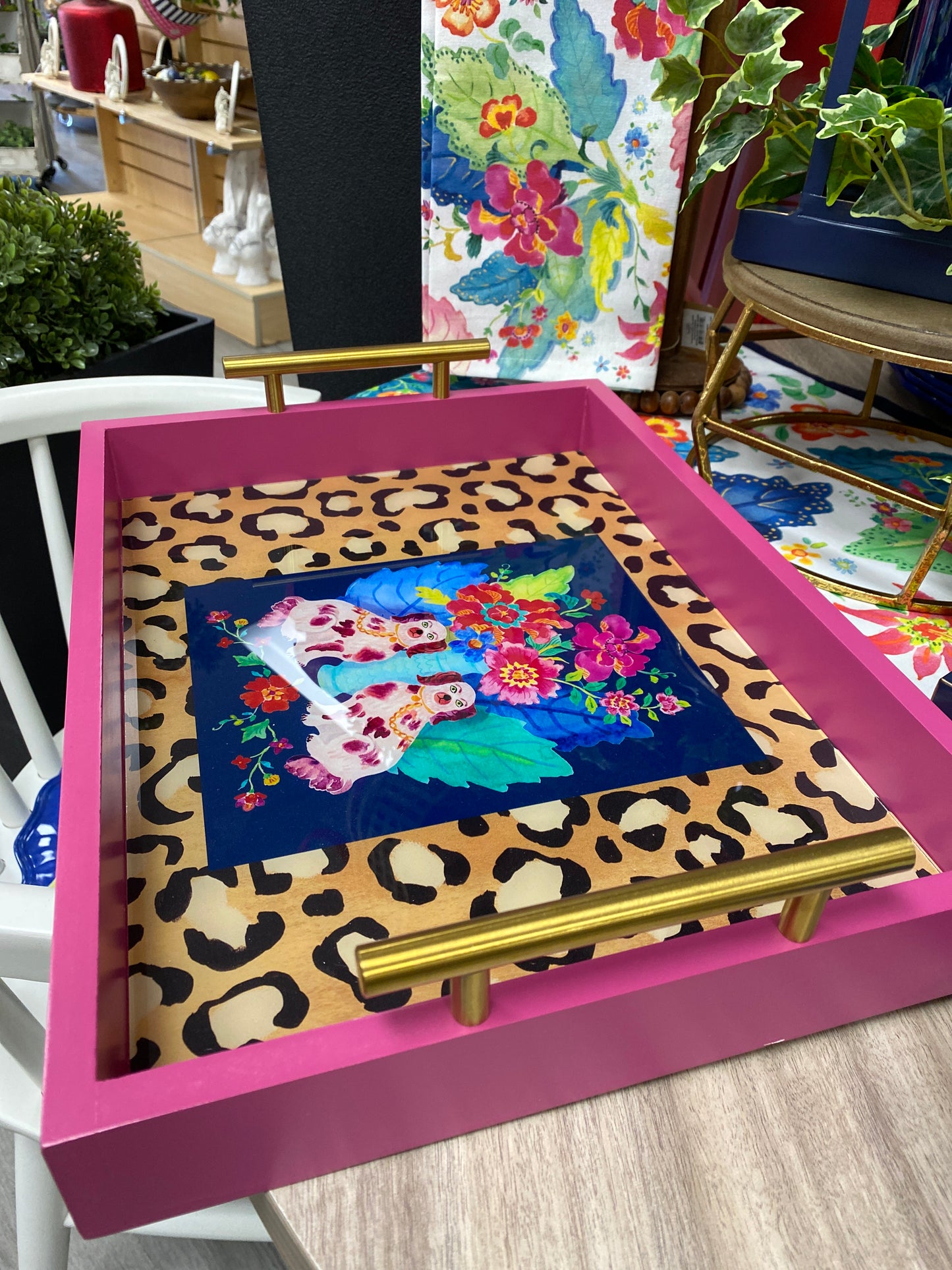 Wood Tray Tobacco Leaf Staffordshire