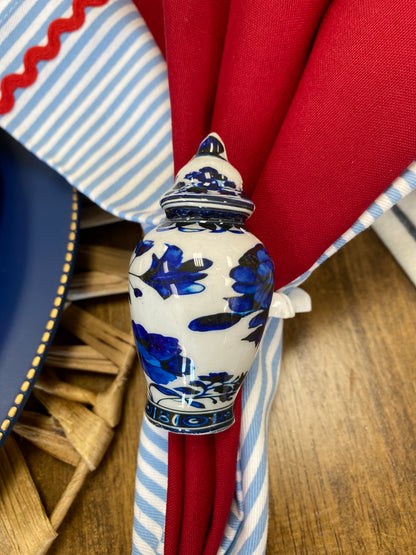Ginger jar napkin rings