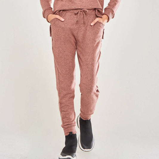 Two Tone Knit Loungewear Sweatpants