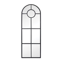 Iron and glass wall mirrror