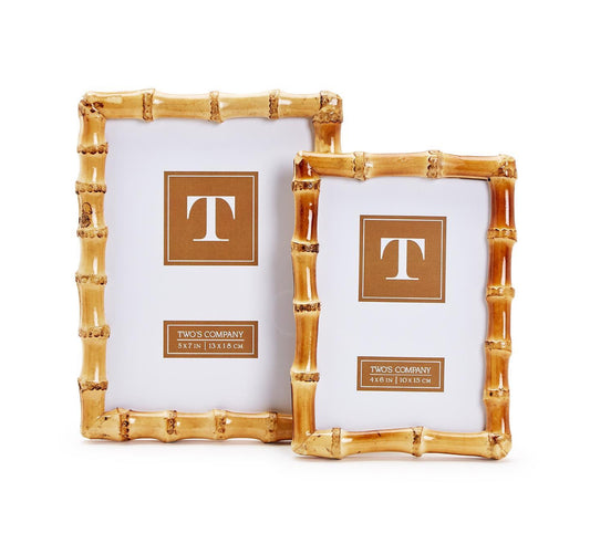 Blonde bamboo photo frame