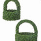 UV BOXWOOD BASKET W/HANDLE 2 sizes