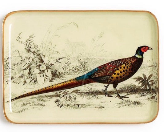Pheasant Trinket/Desk Tray