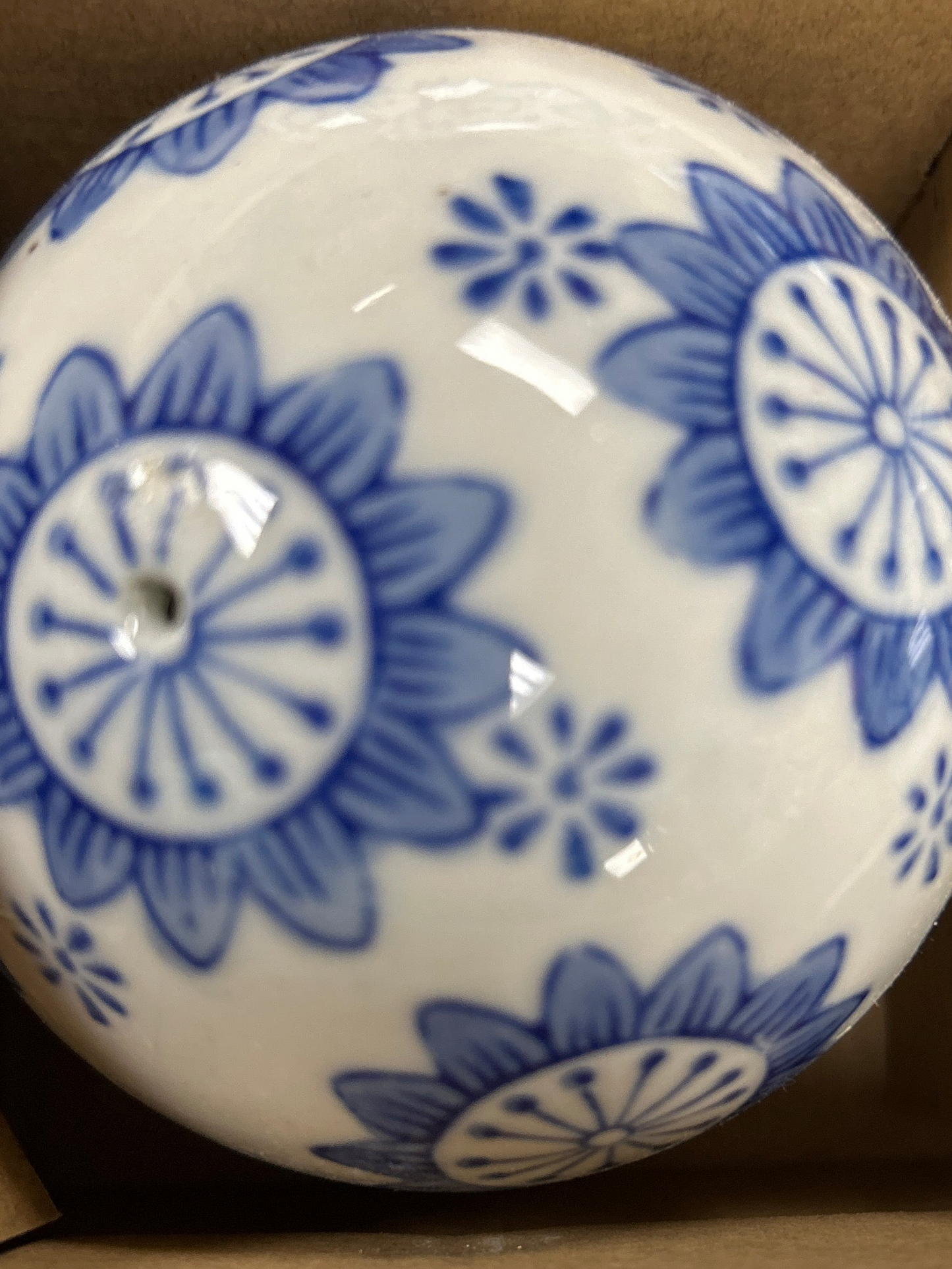 Blue and White Porcelain Orbs