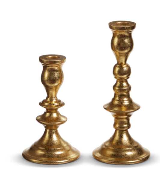 Gold taper candlesticks