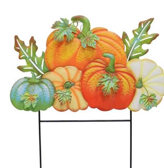 Metal 5 Bunch Pumpkin Stake