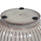 Carlotta Metal Planter - 14.75 in - White Glaze -