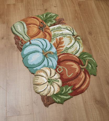 Pumpkins Field Hook Rug