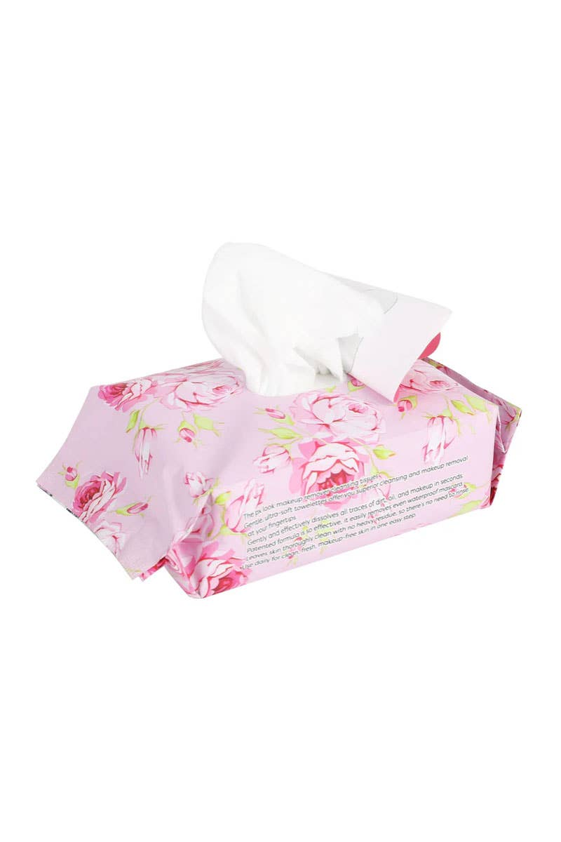 PxLook Cosmetics N-201-14 Rose Water Makeup Remover Wipe -