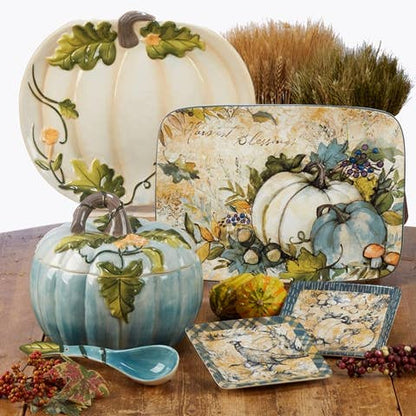 Harvest Gatherings Fall Rectangular Platter 14 in  x 10 in