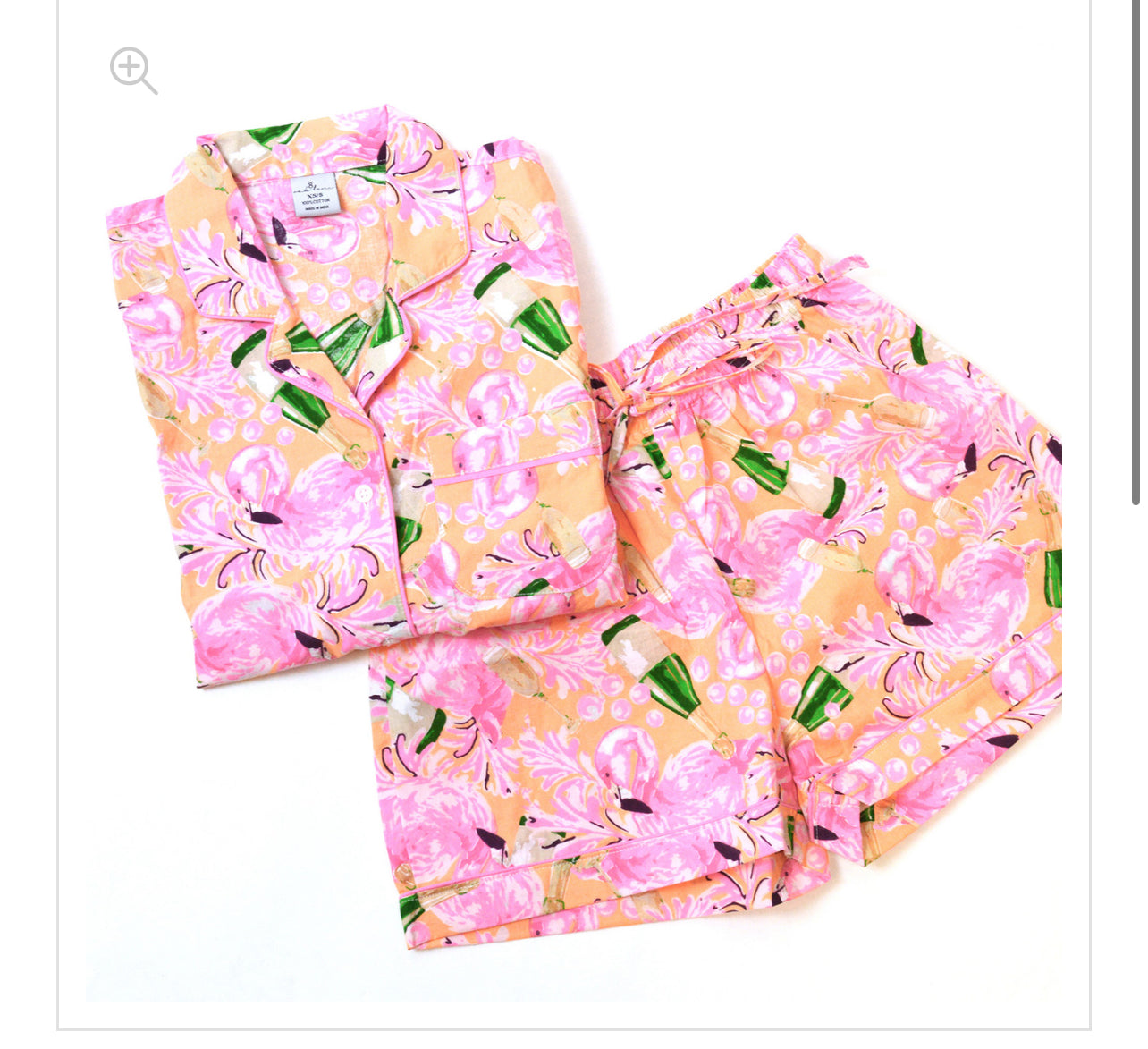 Short PJ Set Bubble Flamingo