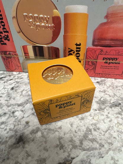 Poppy and Pout lip scrub and lip balm