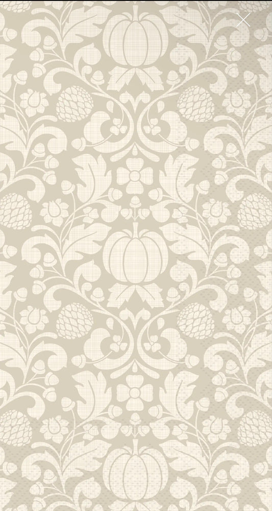 Francis Cream Paper Guest Towels 16 Ct Fall Autumn