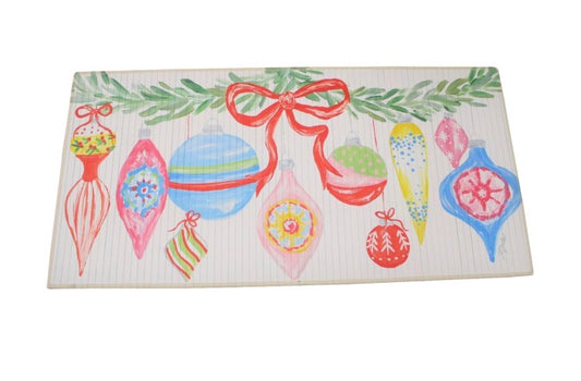 47x24" Bamboo Mat Garland with Ornaments