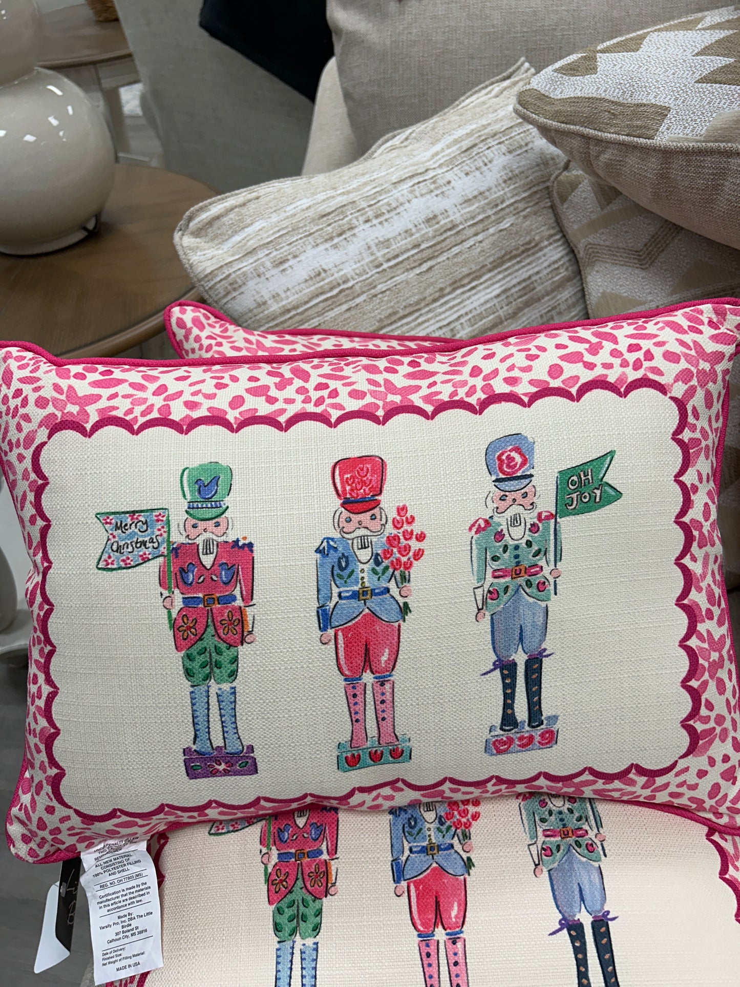 Pink Nutcracker Pillow