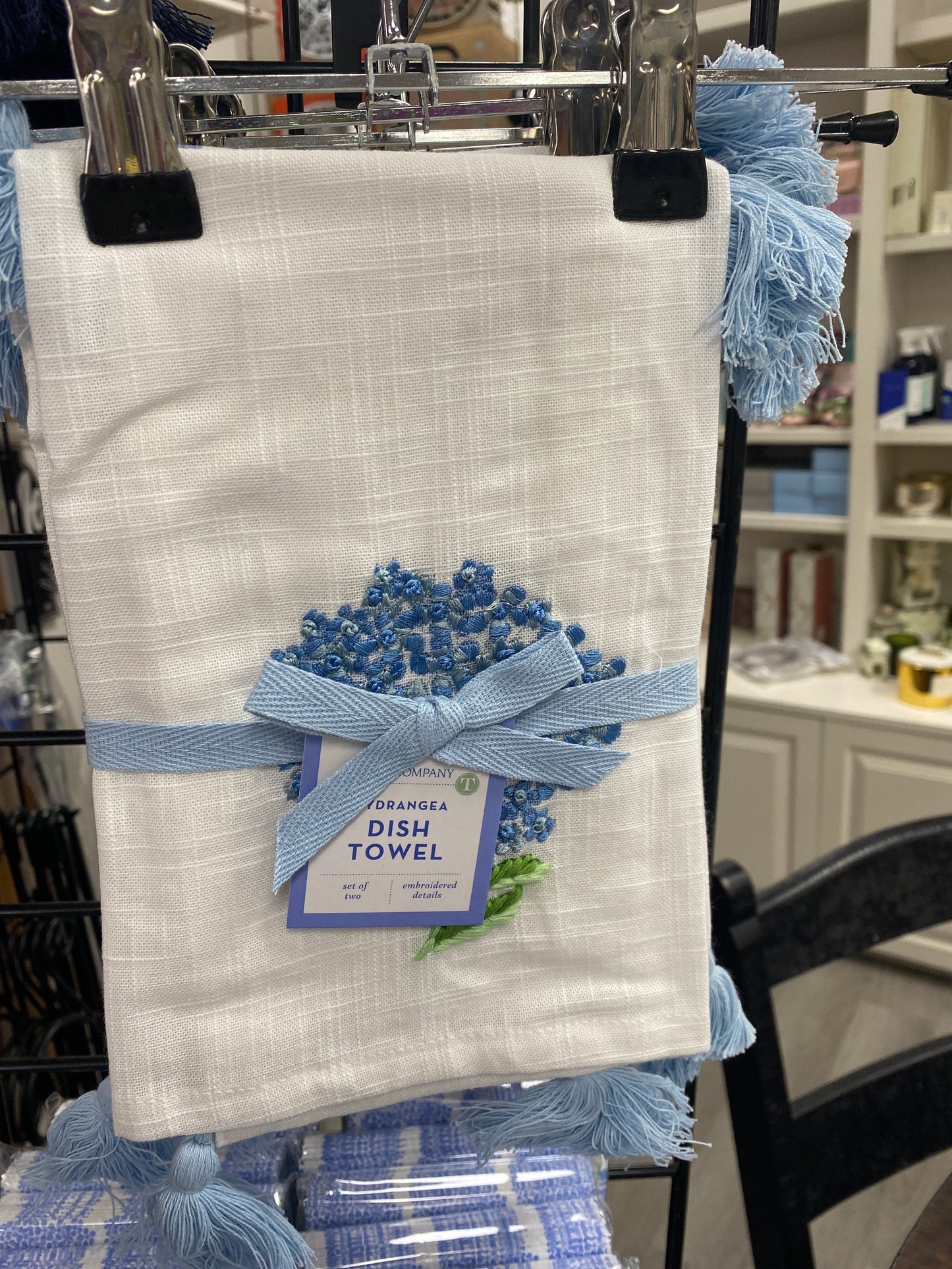 Hydrangea set of 2 dish towels