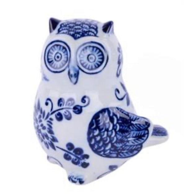 PORCELAIN OWL BLUE/WHITE