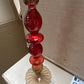 Holiday Ombre Hand-Blown Glass Candlesticks