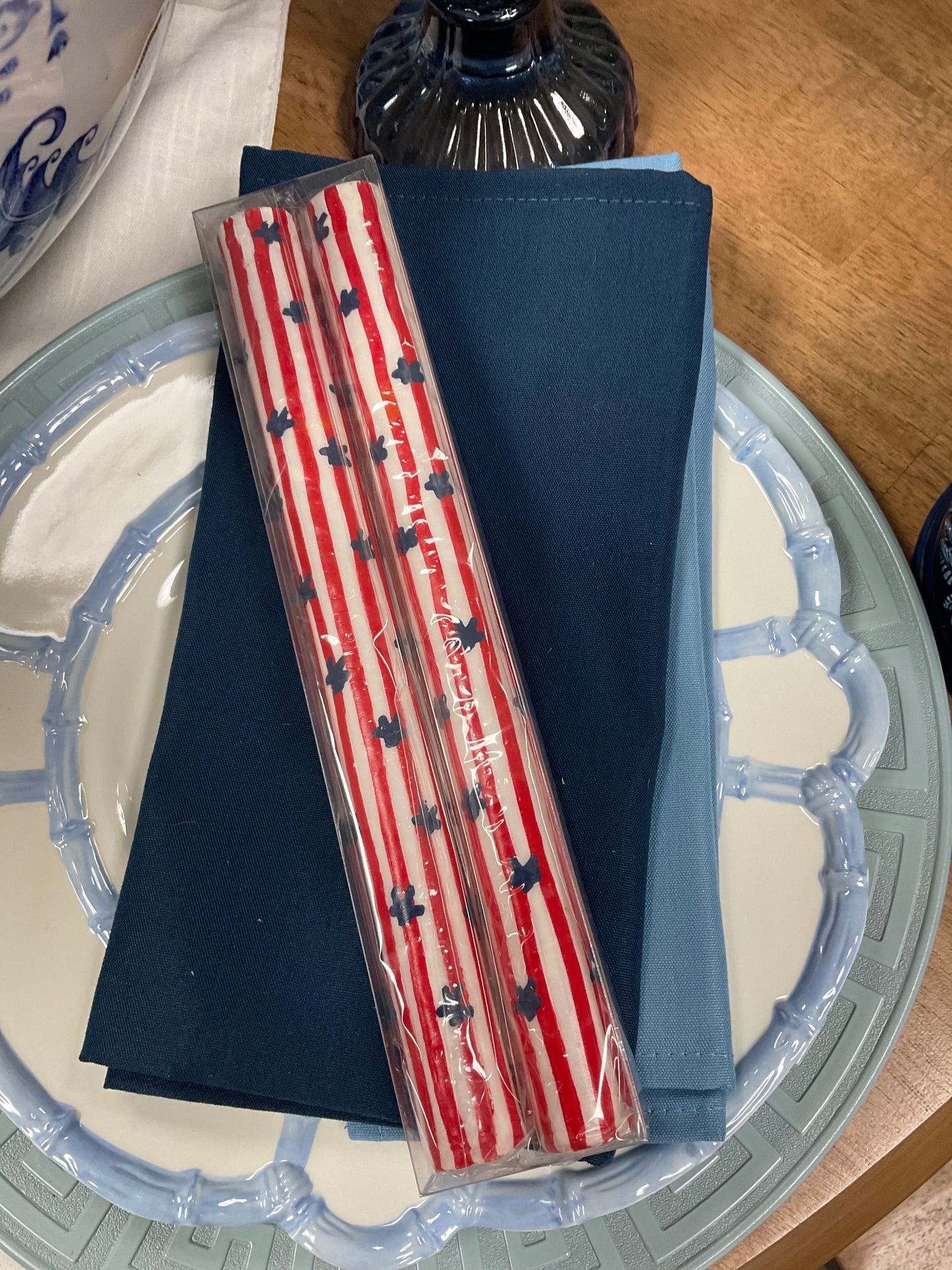 Star Spangled Taper Candle