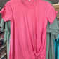 Twisted knot short sleeve t-shirt