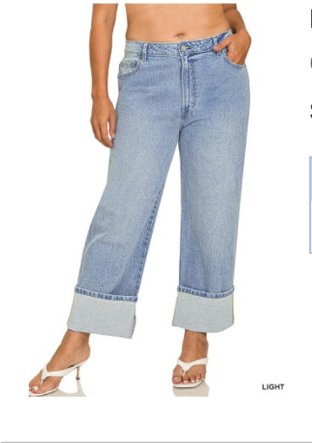 Plus Size Zenana Jeans-Light Wash