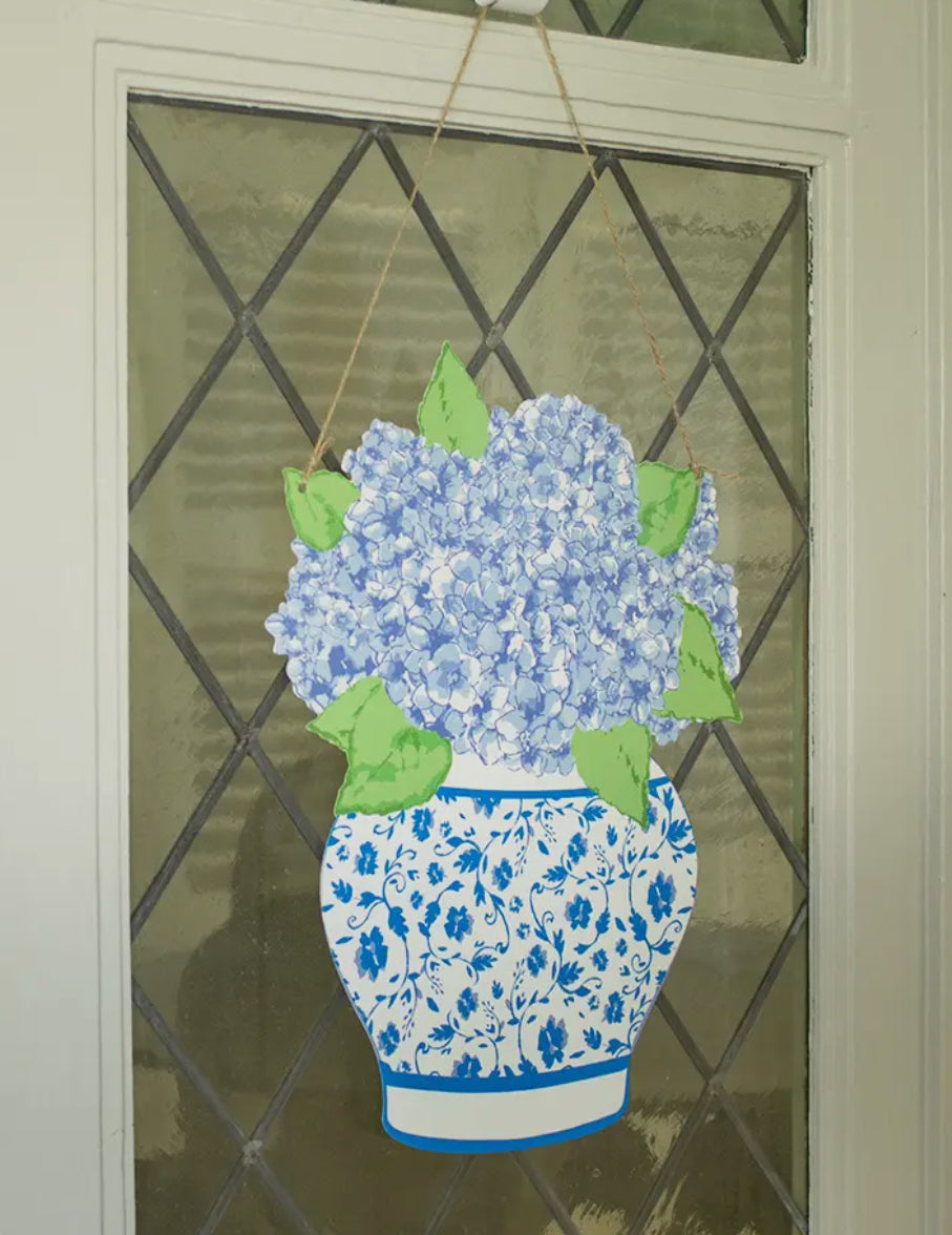 Hydrangea Vase Door Hanger