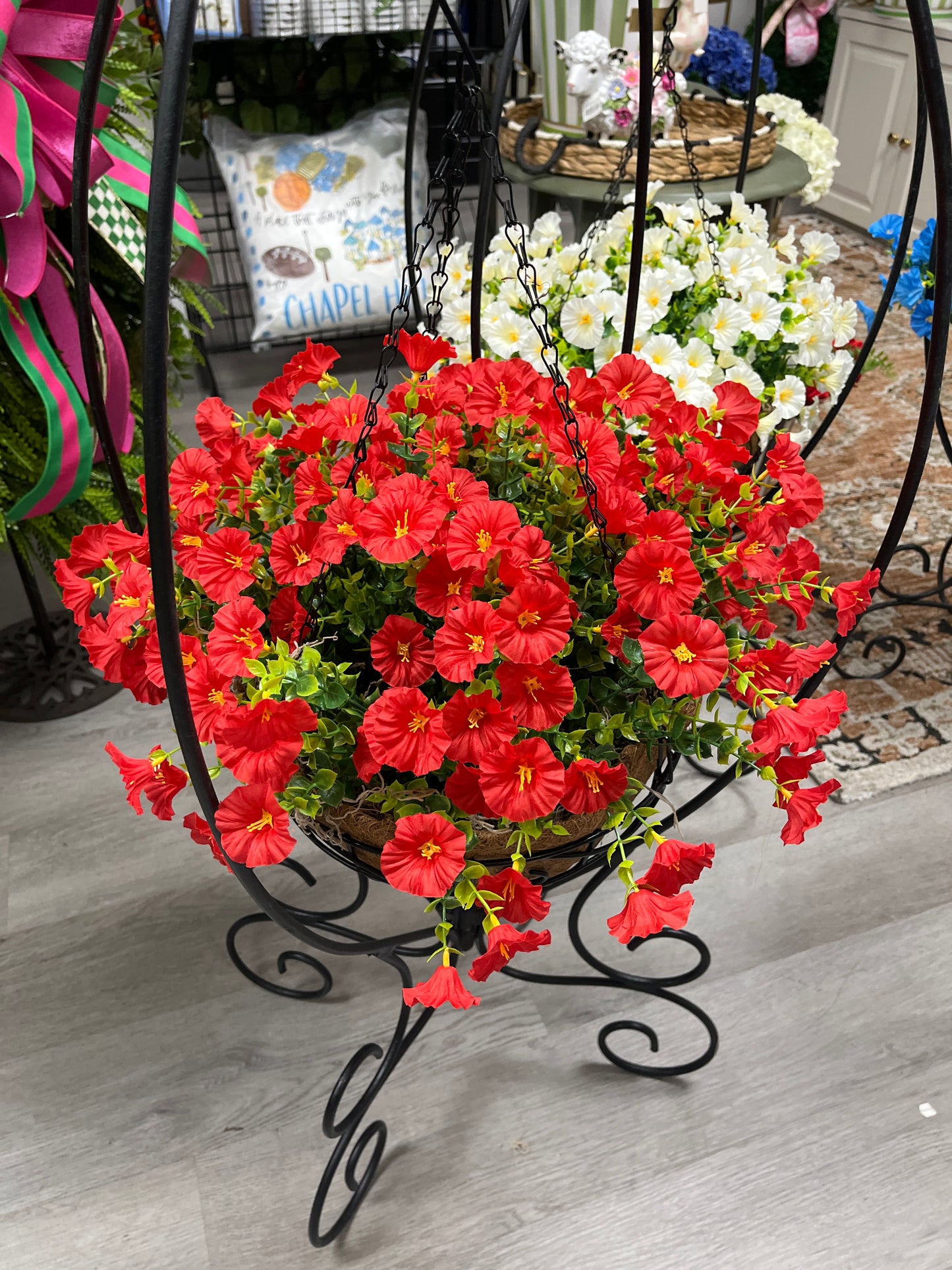 Petunia hanging basket