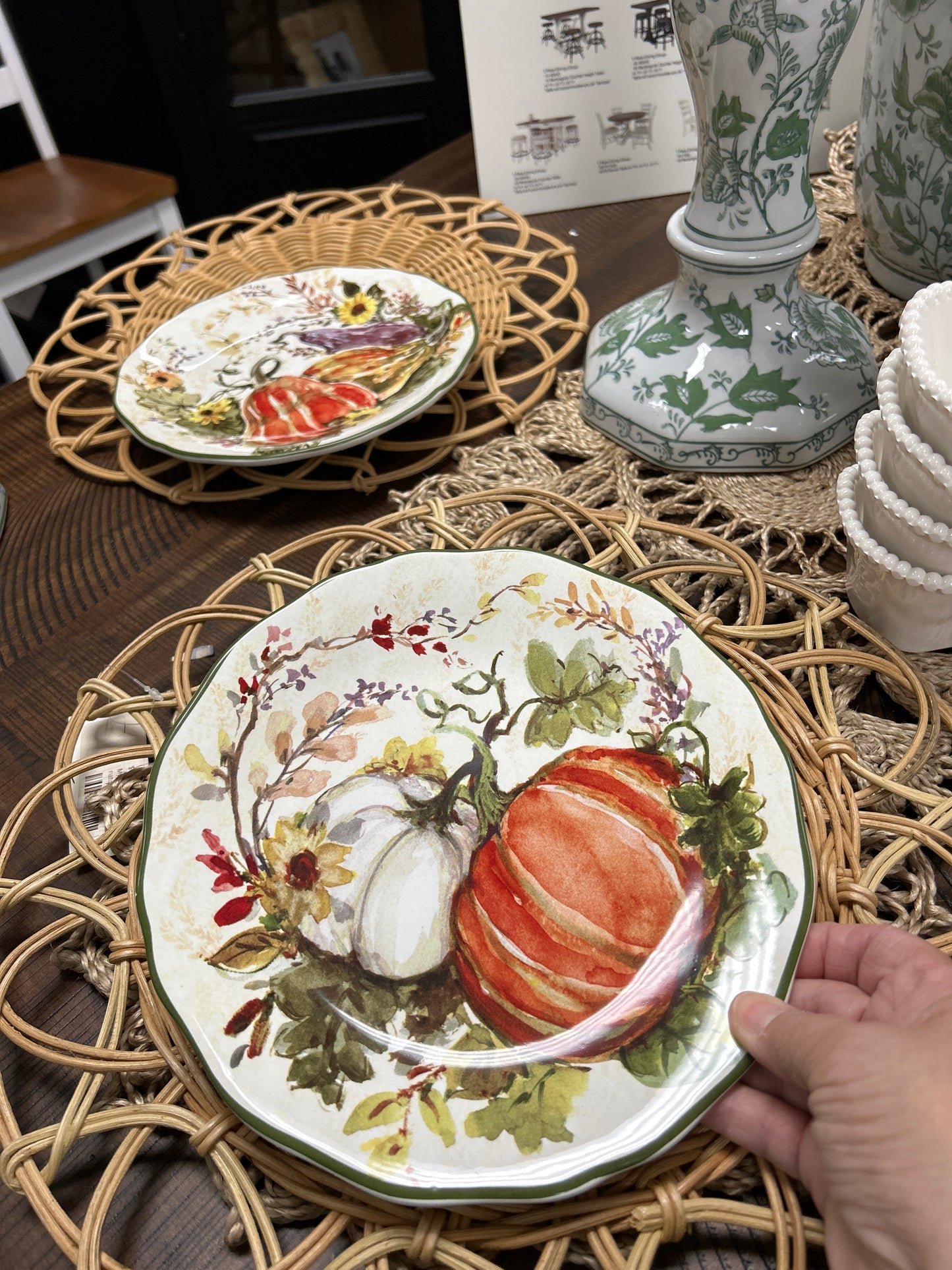 Harvest Morning Fall Dessert Plates 9in