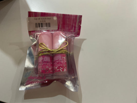 Lip oil scrub duo