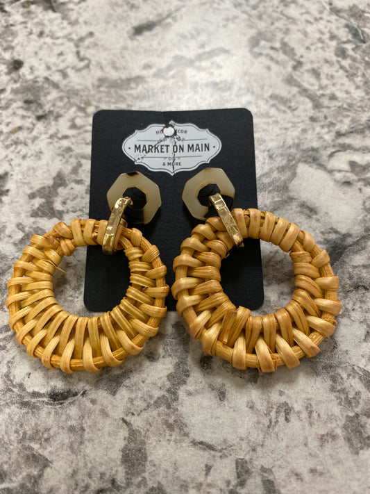 Rattan Dangle Earrings