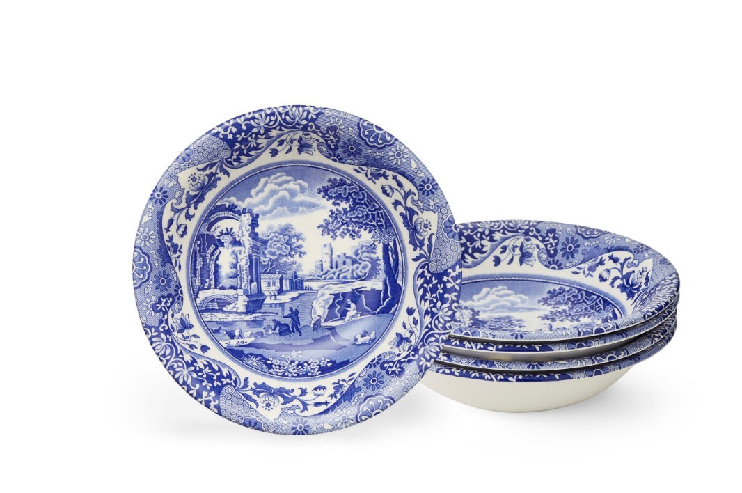 Blue Italian Cereal Bowls