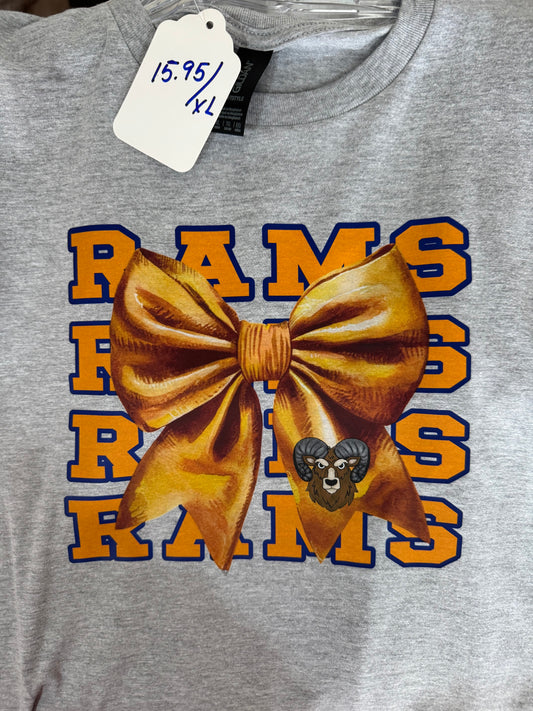 Rams orange bow shirt