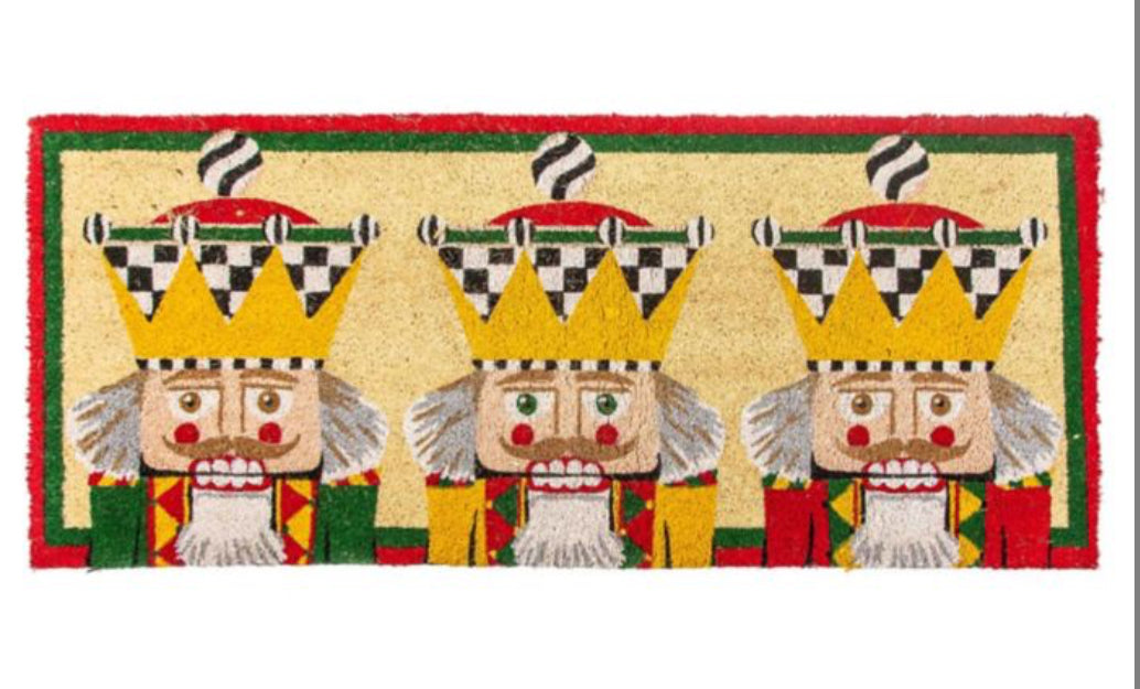 Nutcracker double door entrance mat