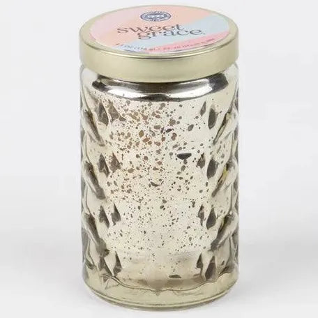 Sweet grace mercury glass jar