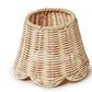 Rattan Lamp Shade with Scalloped Edge
