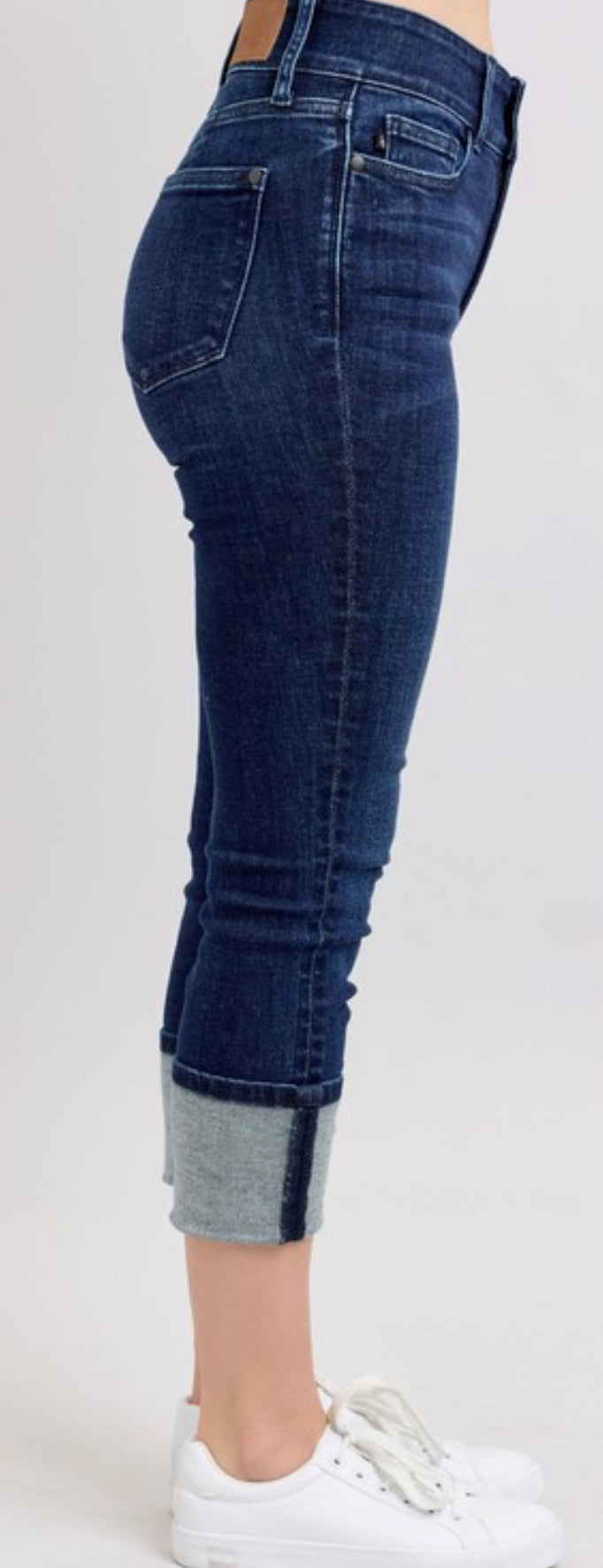 Judy Blue Double Waist Band Capri Regular & Plus