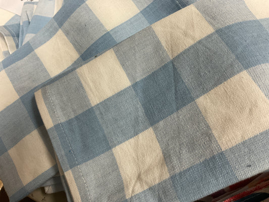 Light Blue Buffalo Check Napkin