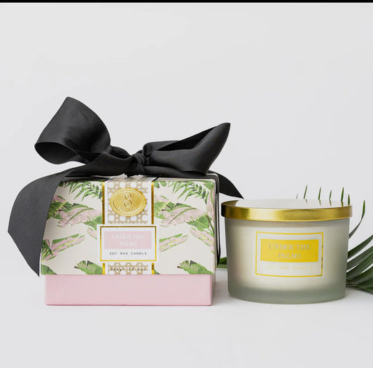 Under the palms boxed 3 wick candle