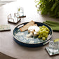 Round patterned tray