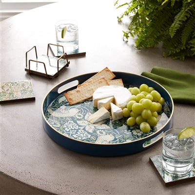 Round patterned tray