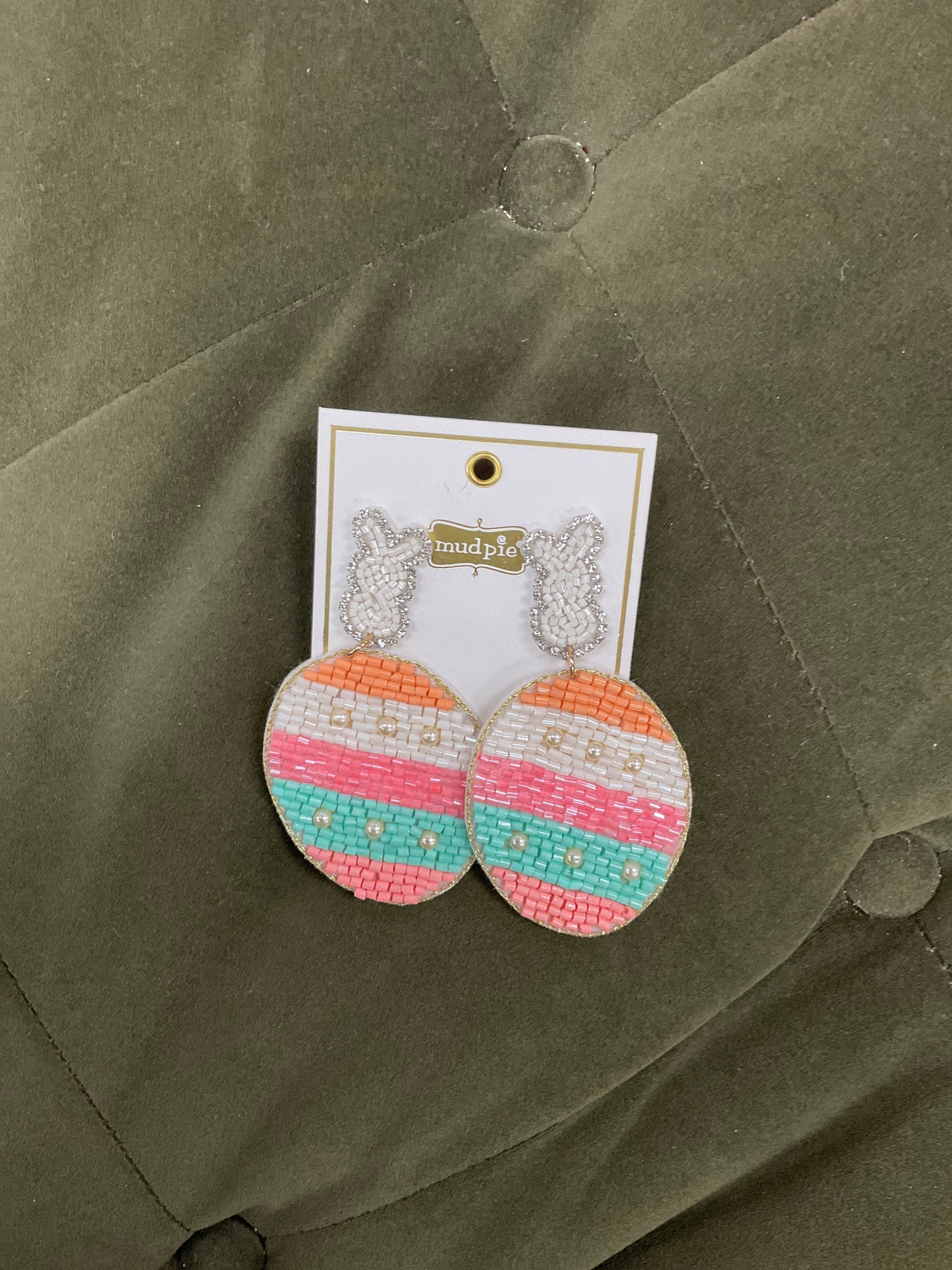 Easter beaded earrings