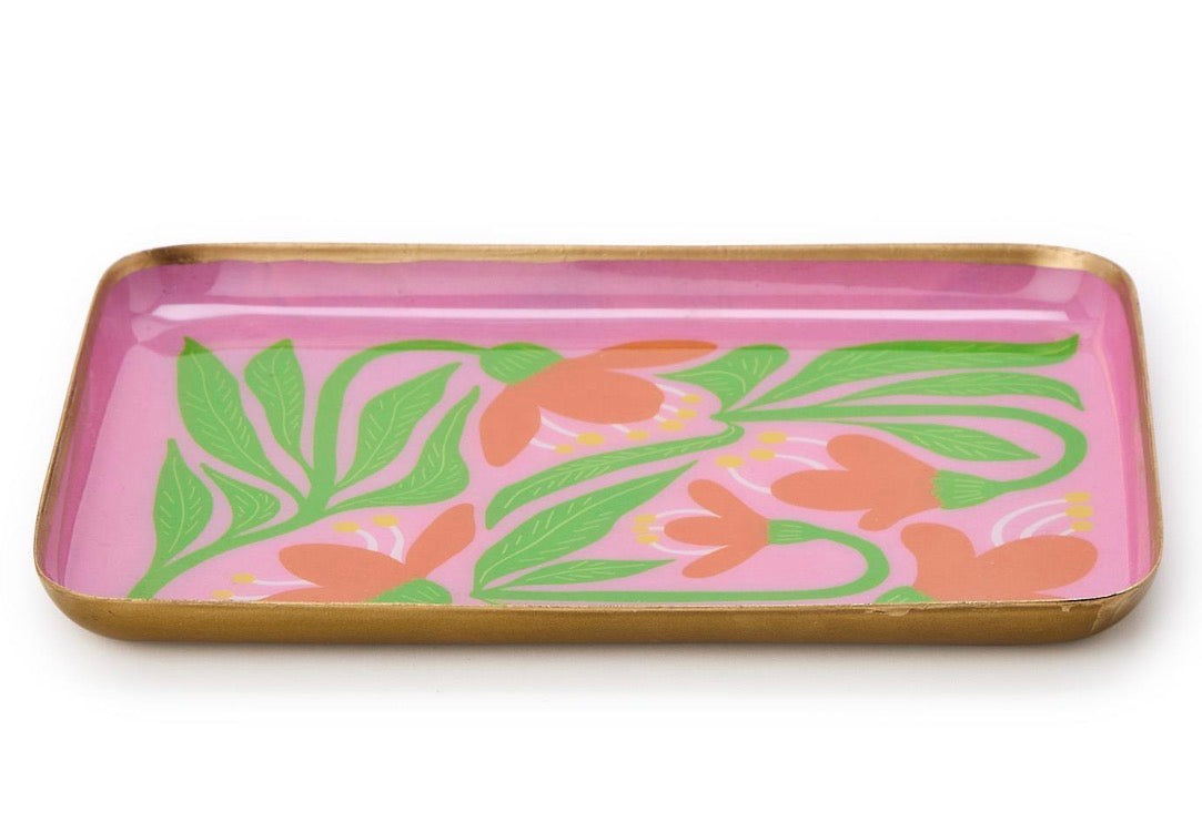 Petal Pop Metal Trinket / Desk Trays