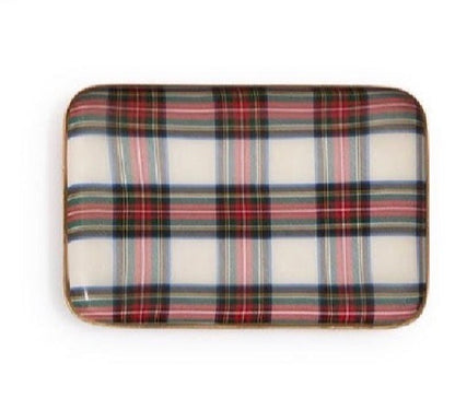 Tartan Decorative Metal Trays