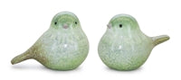Terra cotta green birds