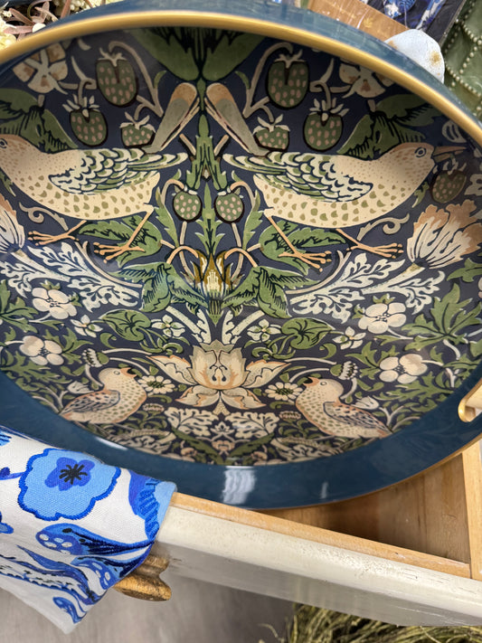 Round floral tray